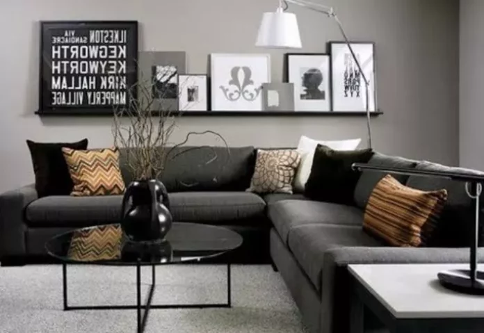 Black Sofa Living Room Decorating Ideas