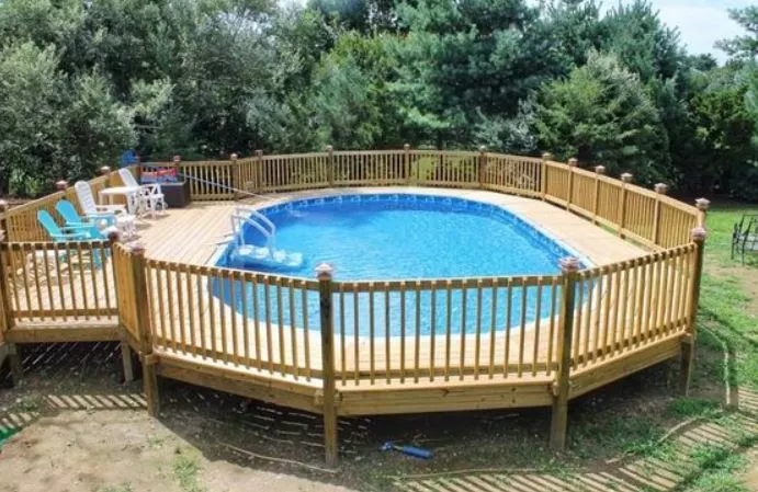 Above Ground Pool Deck Ideas on a Budget